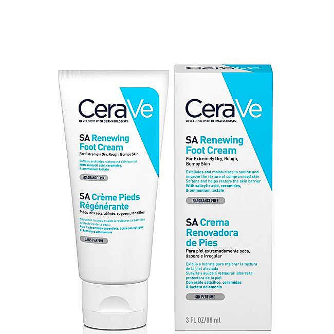 Crema para pies Renovadora de CeraVe.