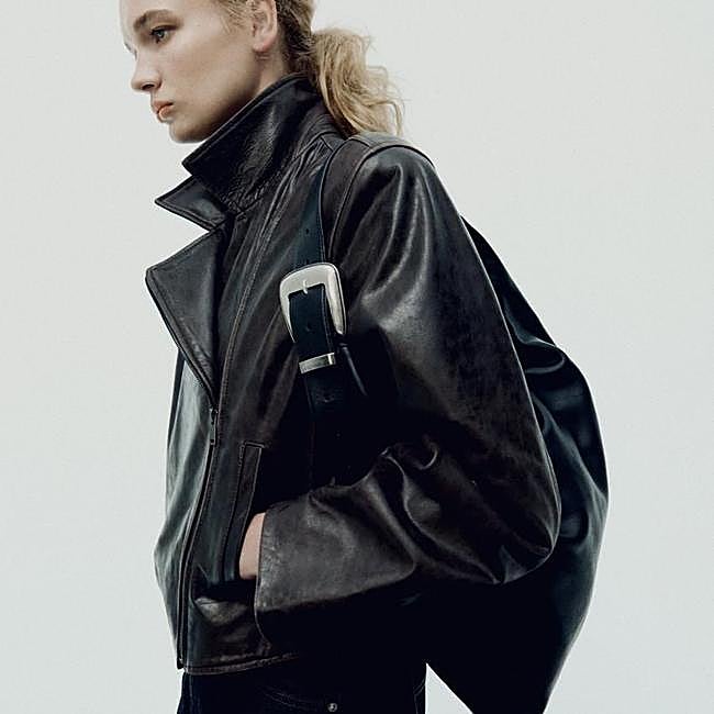 Chaqueta biker de cuero