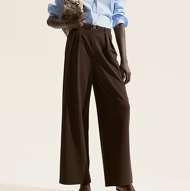 Pantalones anchos de vestir