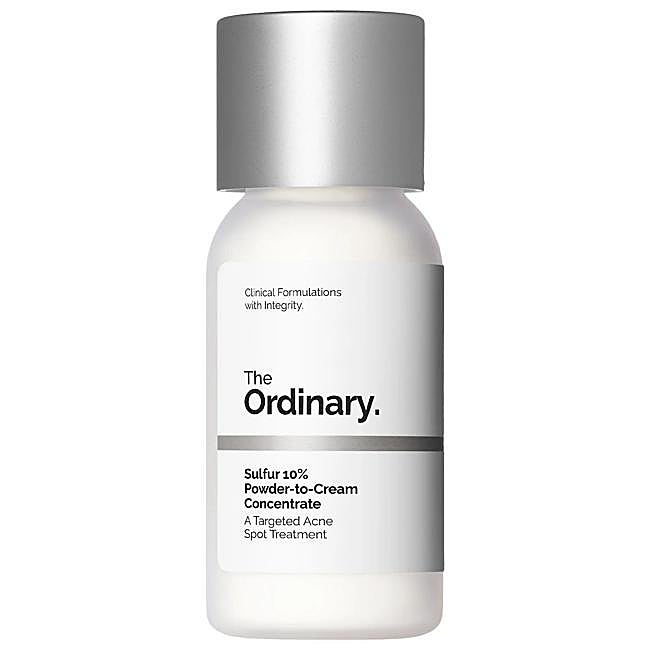 Sulfur 10% Powder to Cream Concentrate de The Ordinary. Precio: 10,50 euros