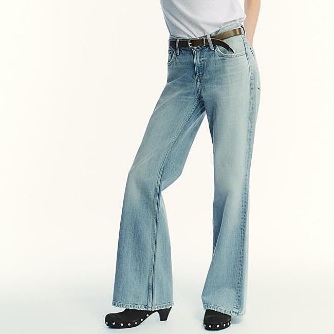 Vaqueros campana con tiro bajo