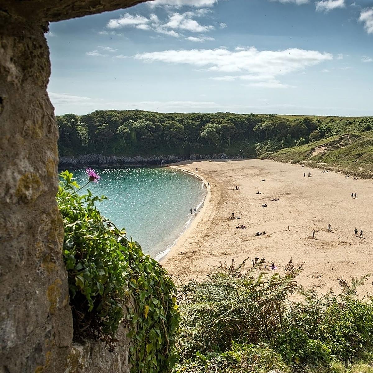 Barafundle Bay es también la playa más limpia de Reino Unido.