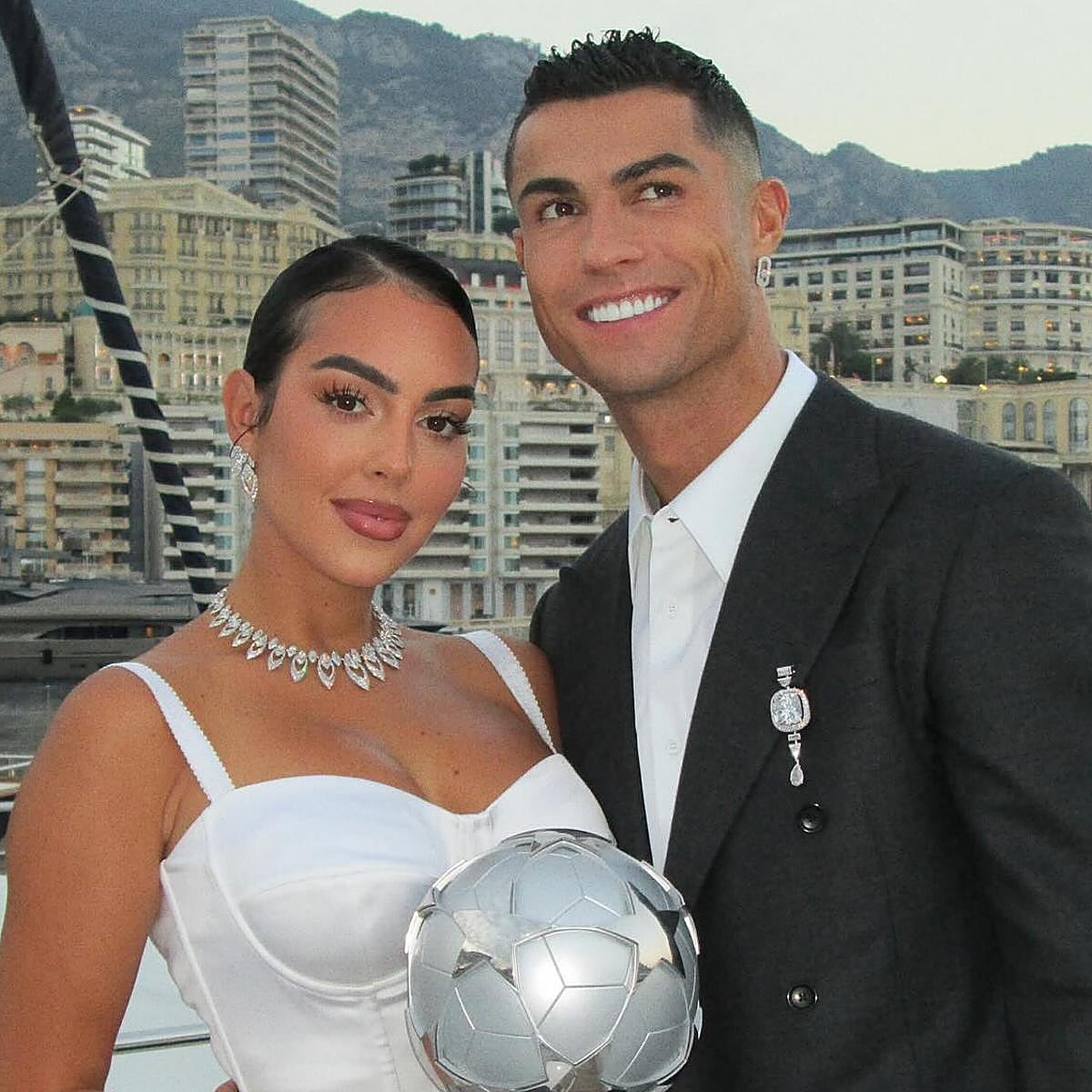 Georgina Rodríguez y Cristiano Ronaldo.