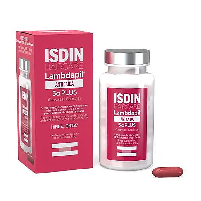 Lambdapil 5A Plus Cápsulas de Isdin. Precio: 32,95 euros