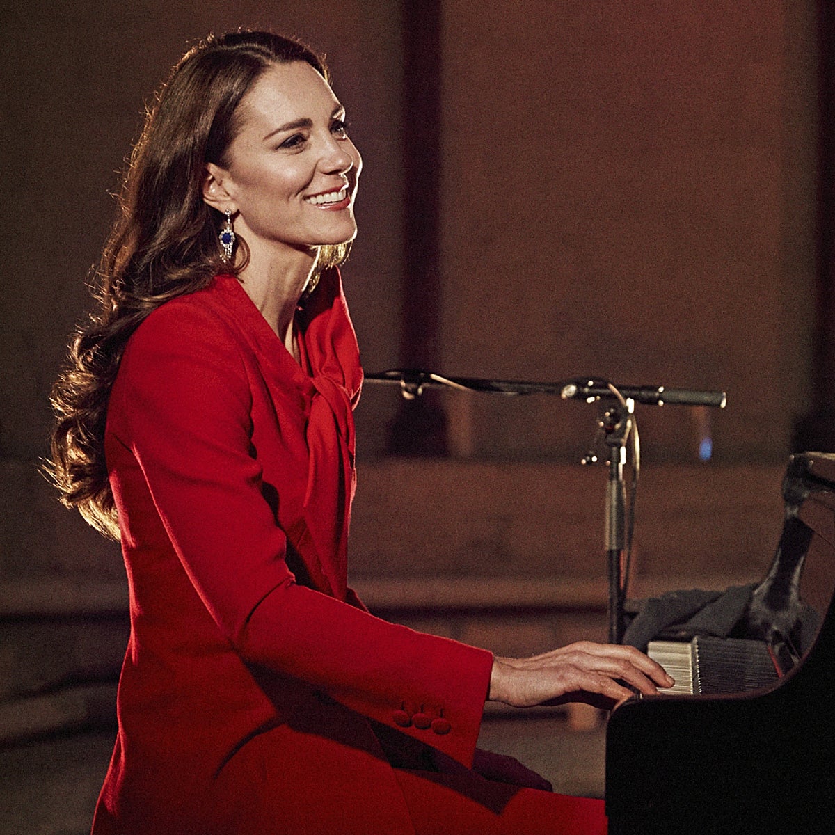 Kate Middleton durante uno de sus conciertos navideños.