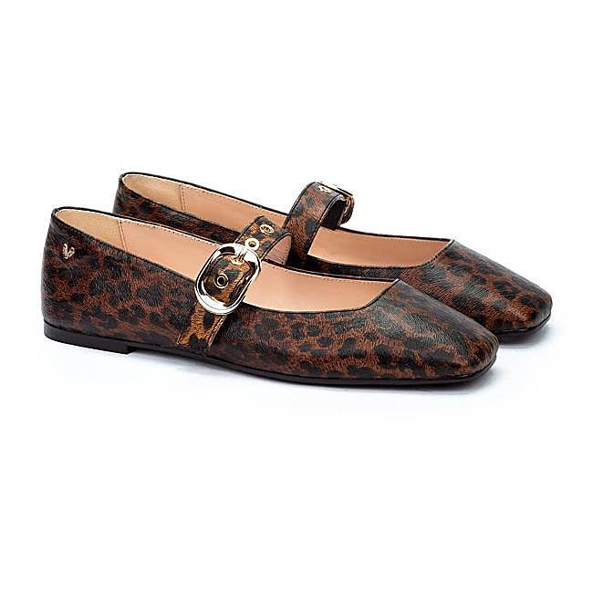 Bailarinas con estampado animal de Martinelli.