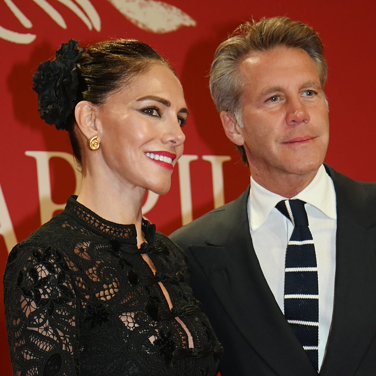 Adriana Abascal y Filiberto de Saboya durante un evento en Sevilla.