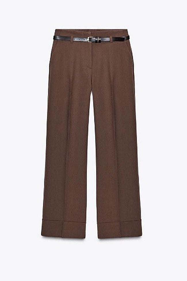 Pantalón marrón de Zara (35,99 euros)