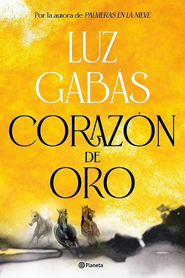 Portada de Corazón de oro, la próxima novela de Luz Gabás.