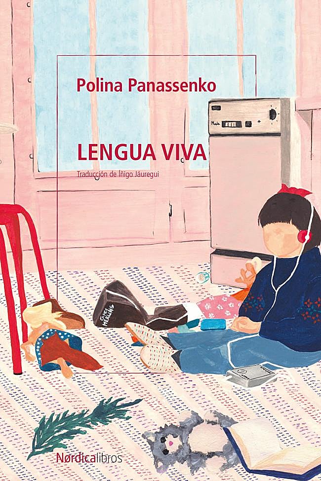 Portada de la novela debut de Polina Panassenko, Lengua viva.