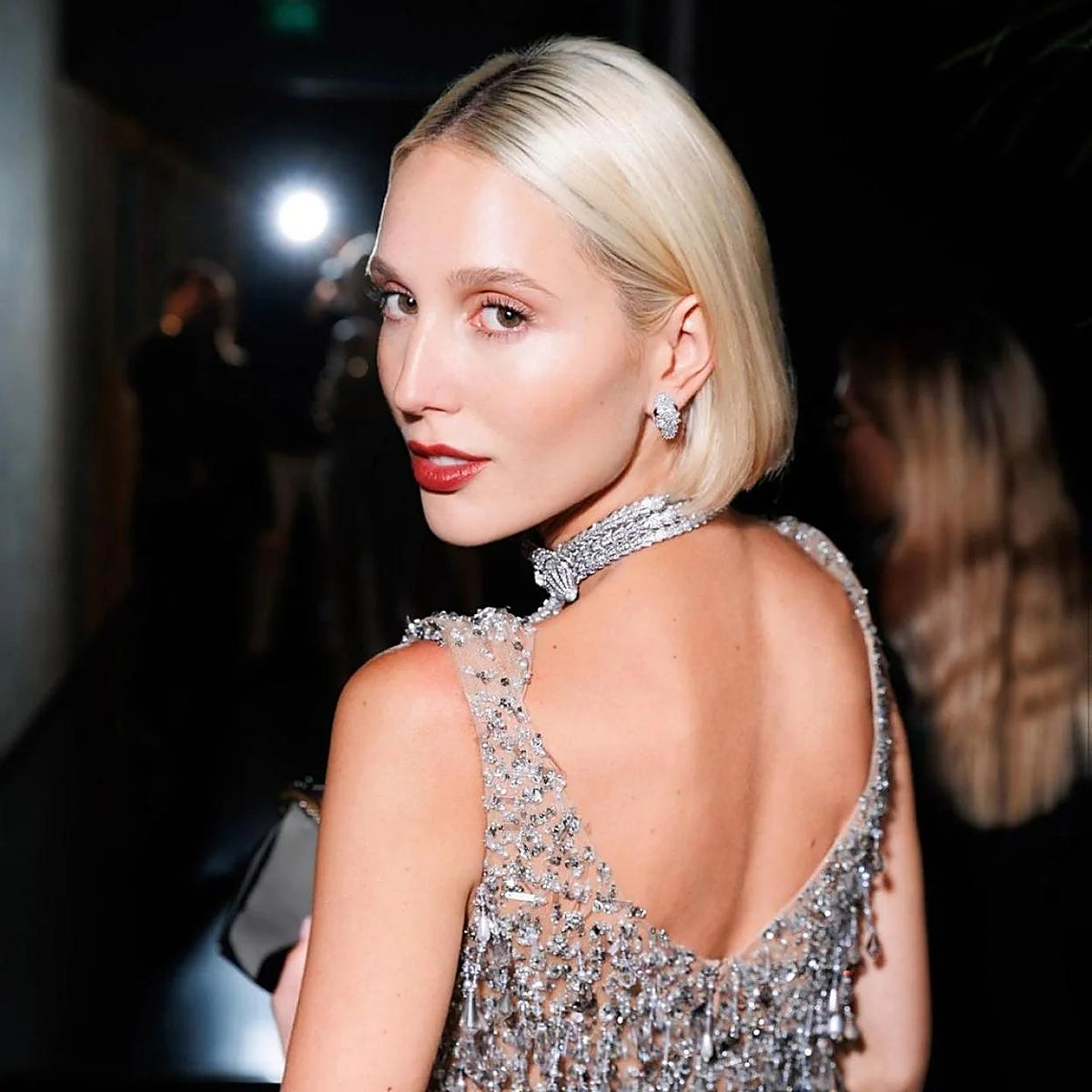 La princesa Olympia, protagonista durante el bautizo.