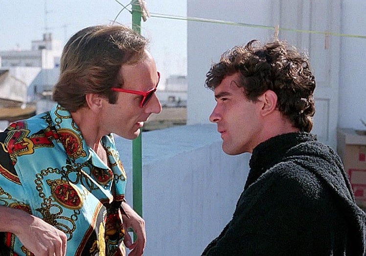 El actor malagueño junto al fallecido Eusebio Poncela.