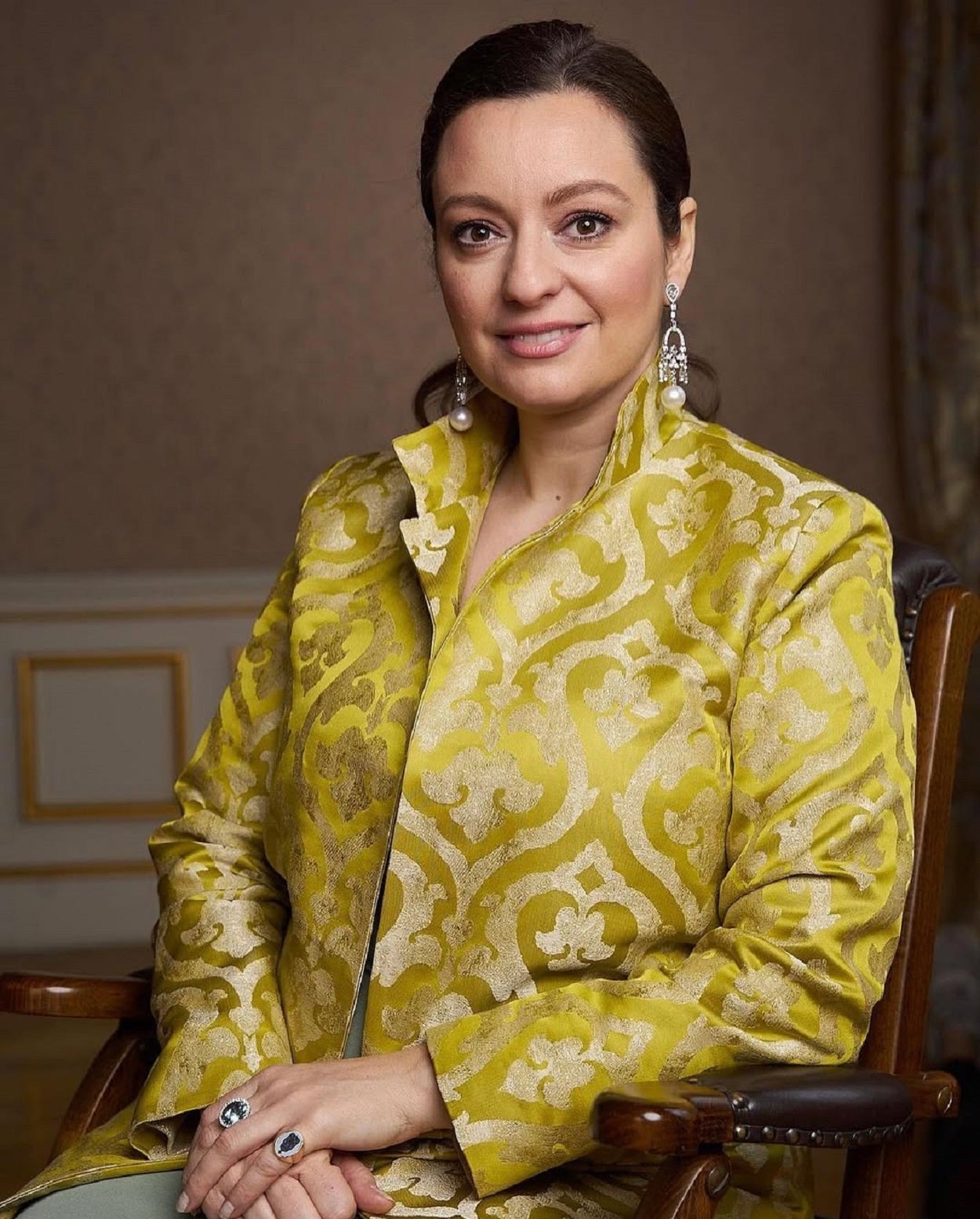 La mujer de Jorge Romanov, en un retrato reciente.