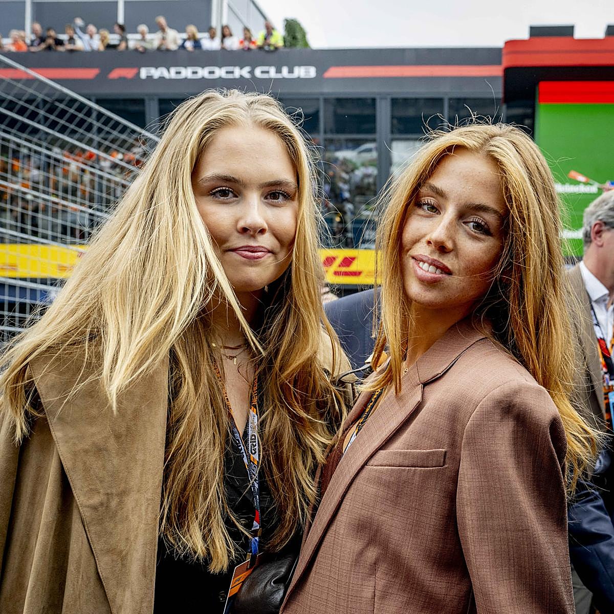 Amalia y Alexia de Holanda en la Fórmula 1.