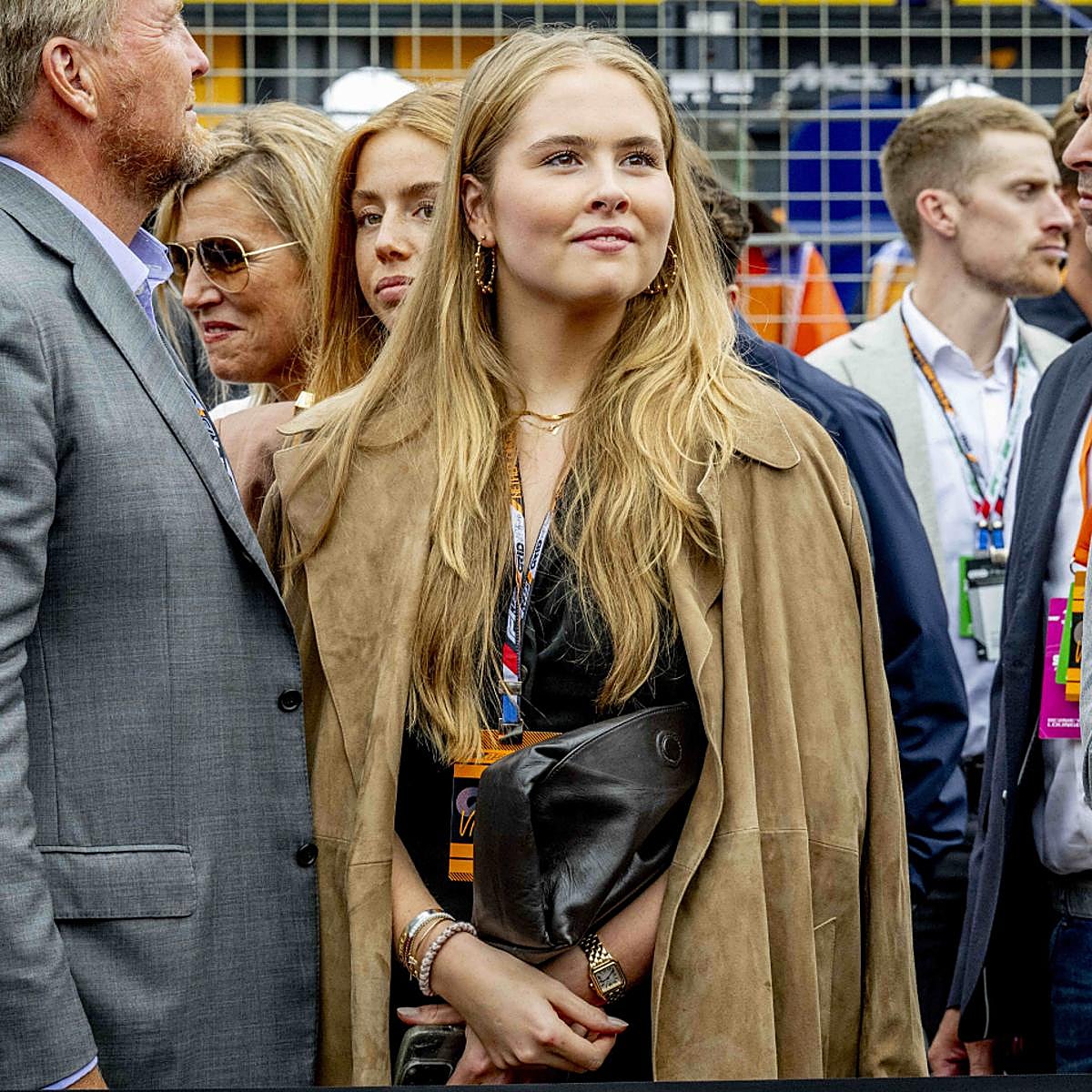 Amalia de Holanda en el circuito Zandvoort del Gran Premio de Holanda de Fórmula 1.