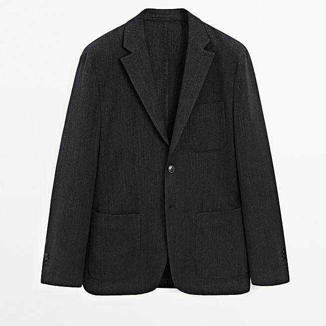 Americana de espiga de Massimo Dutti, 49,95 euros.