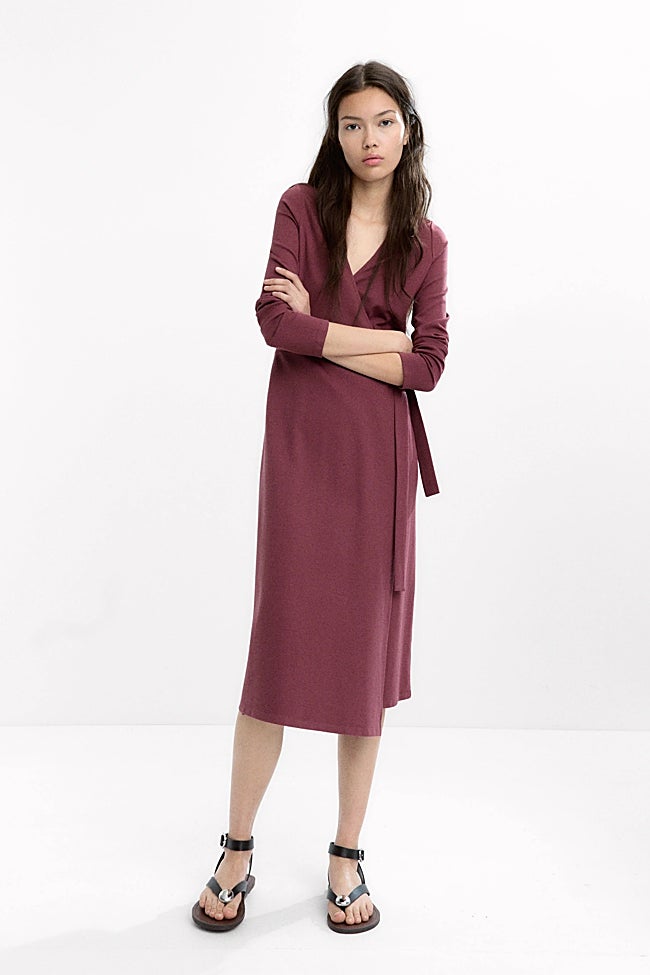 Vestido burdeos de Parfois (32,99 euros)