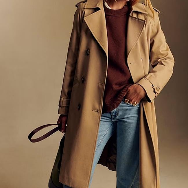 Gabardina de Sézane, 245 euros.