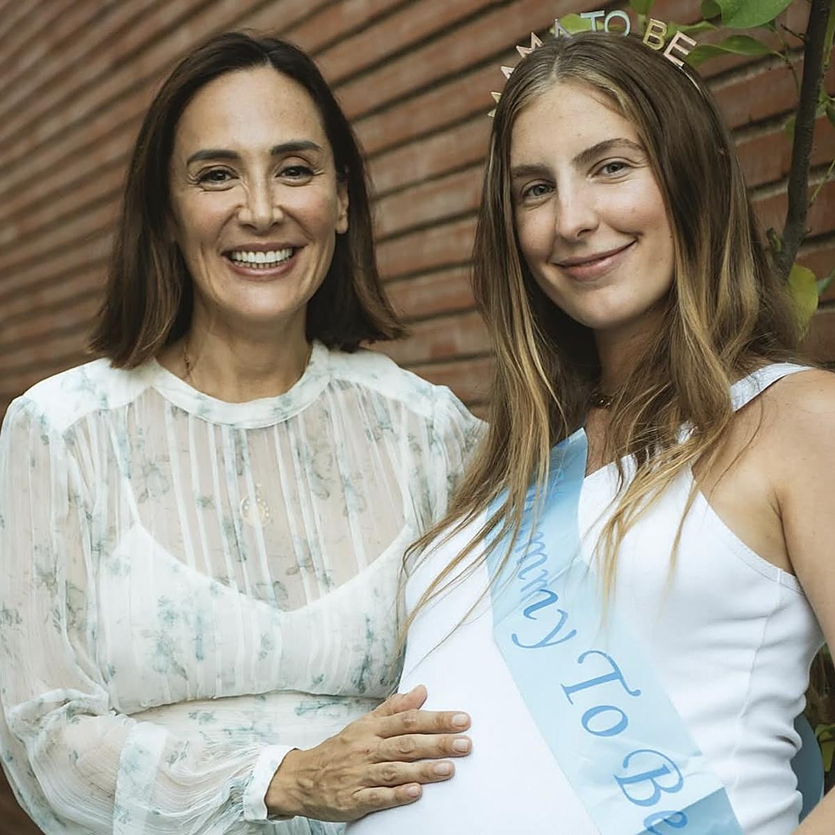 Tamara Falcó y Luisa Bergel, en el baby shower.