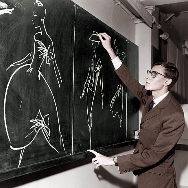 El diseñador Yves Sant-Laurent.