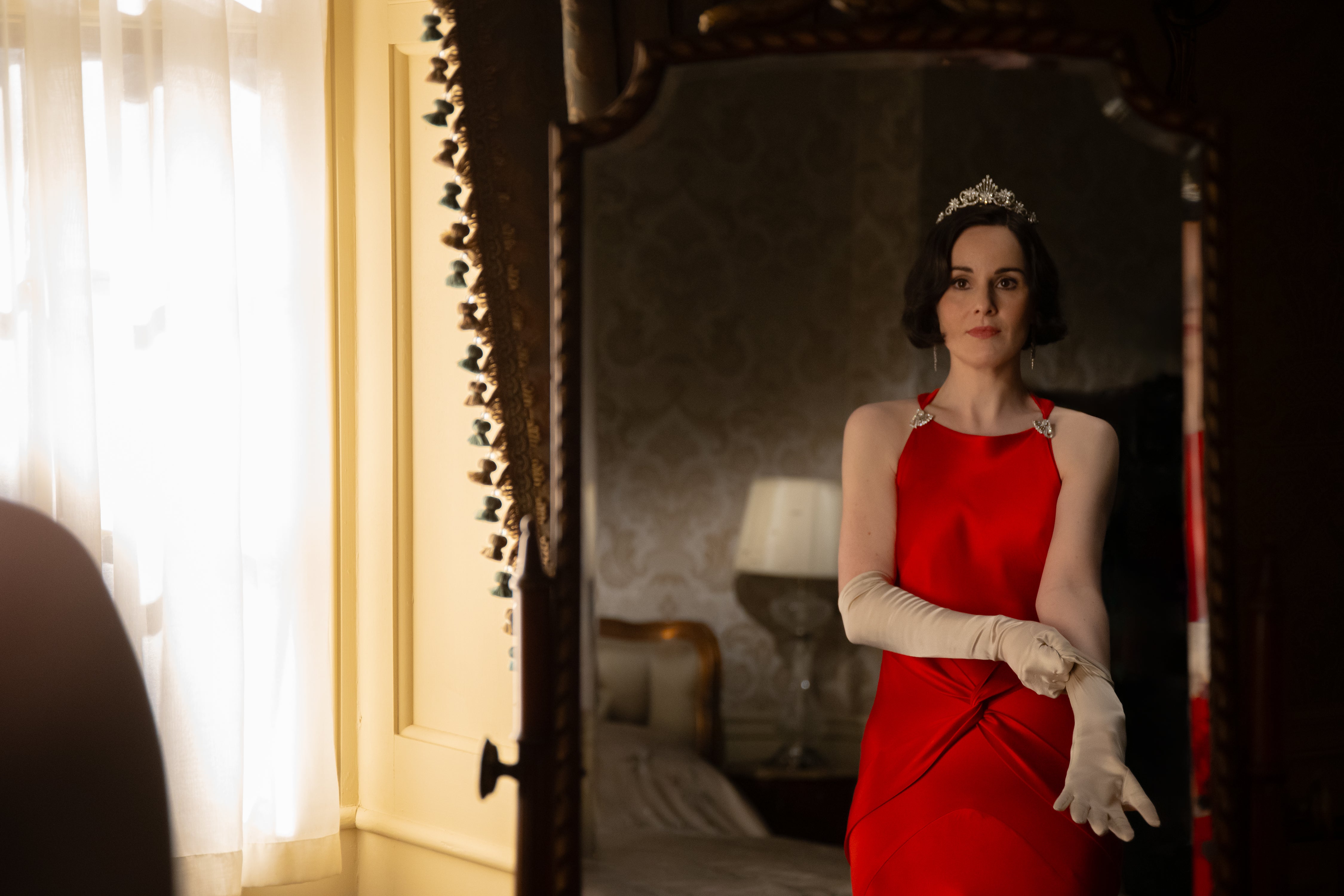 Michelle Dockery en el papel del Lady Mary, la protagonista de Downton Abbey: El gran final.