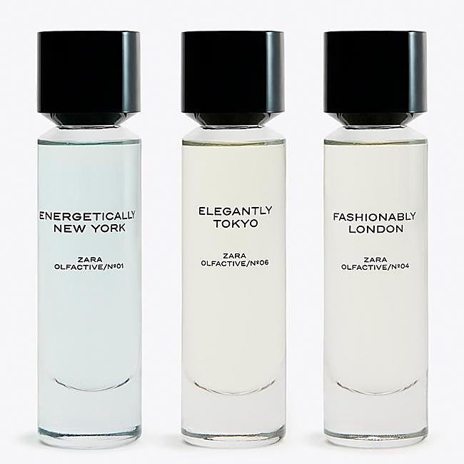 Tres de los perfumes de Zara y Jo Malone.