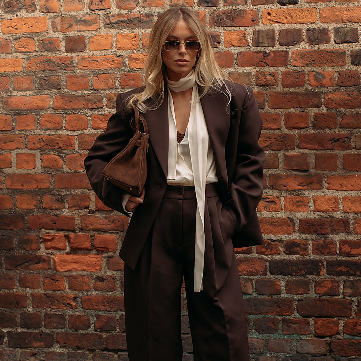 Mujer con look otoñal.