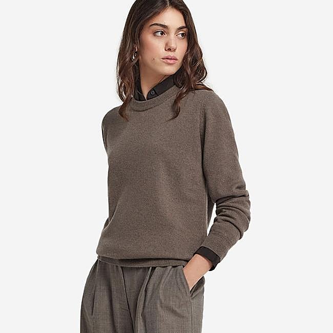 Jersey marrón de Falconeri, 149 euros.