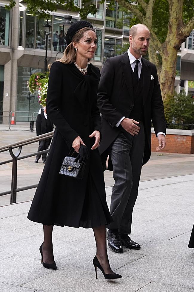 El look de luto de Kate Middleton