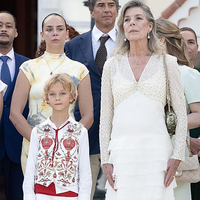 Carolina de Mónaco,, orgullosa de su nieto, Stefano Casiraghi.
