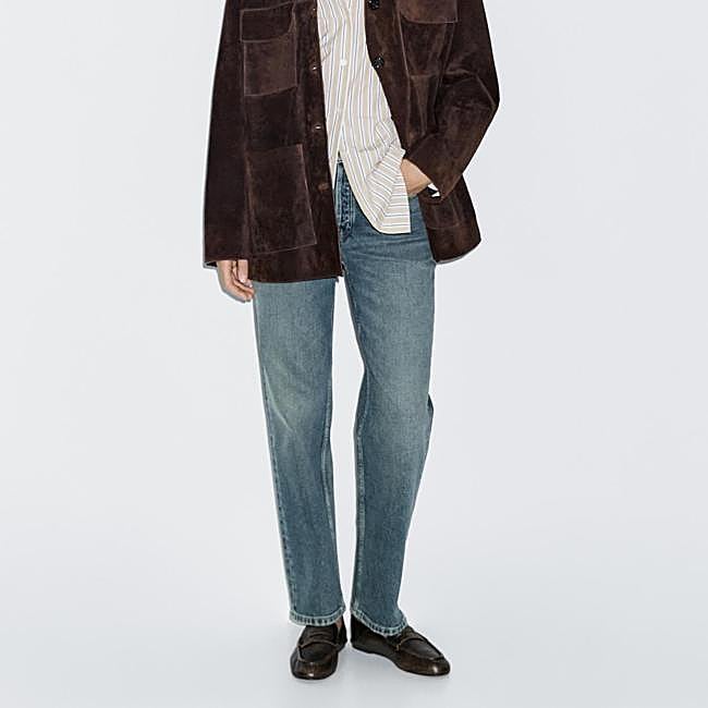 Vaquero tiro alto de Massimo Dutti, 49,95 euros.