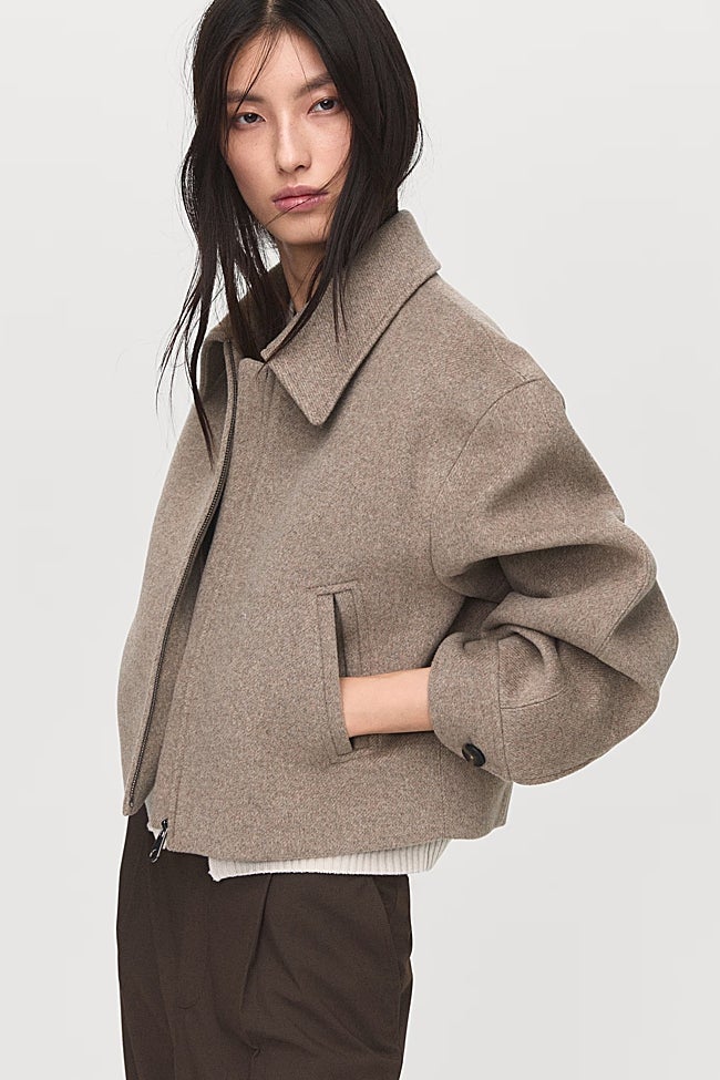 Chaqueta de lana de Mango (59,99 euros)