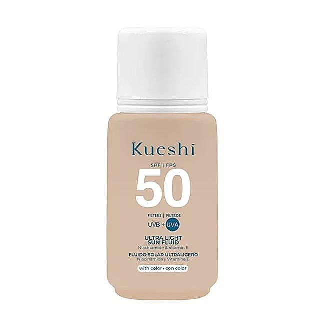 Ultra Light Sun Fluid With Color SPF50 de Kueshi.