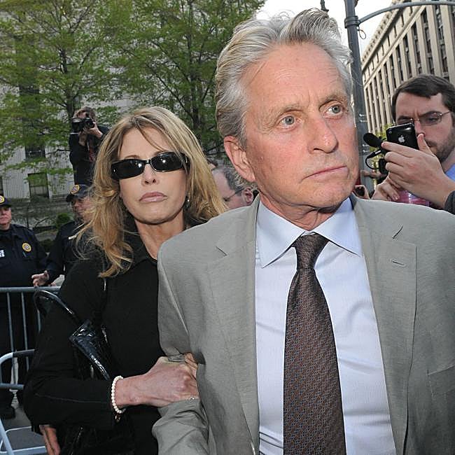 Diandra Luker con su exmarido, el actor Michael Douglas en 2010.