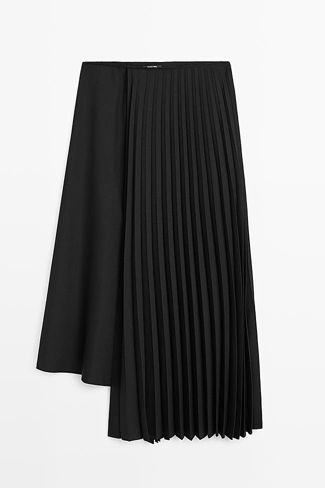 Falda plisada de Massimo Dutti (69,95 euros)