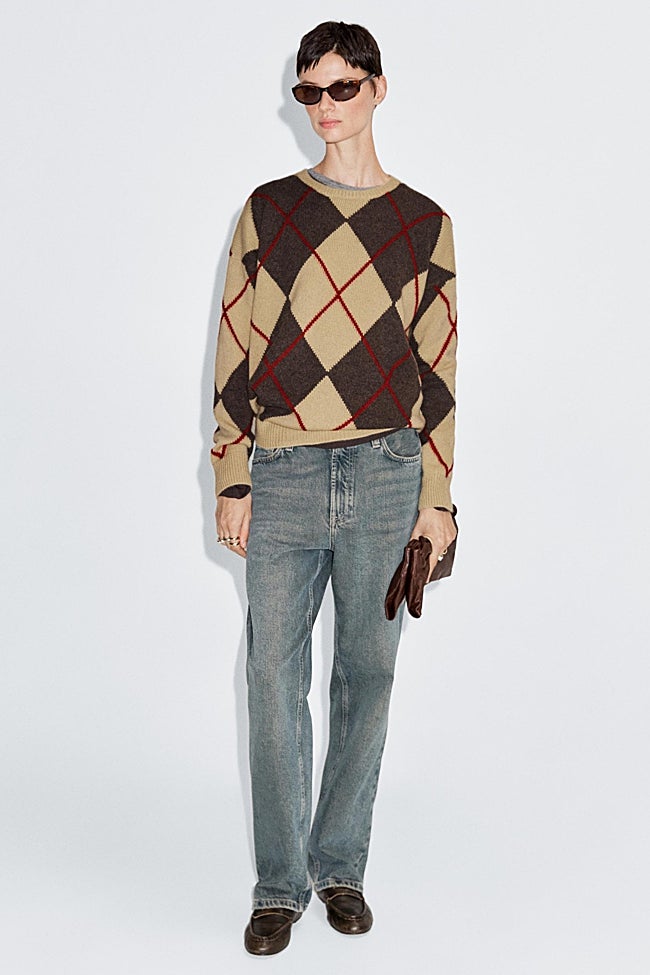 Jersey con rombos de Massimo Dutti (79,99 euros)