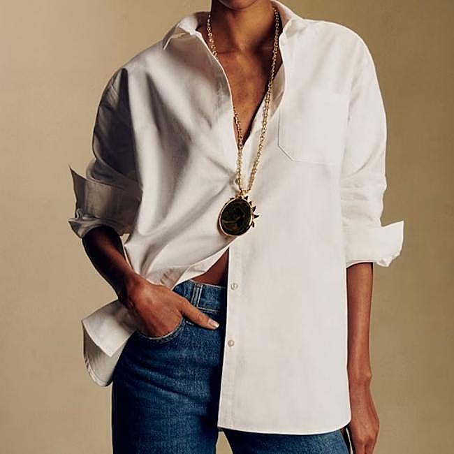 Camisa Max de Sézane, 95 euros.