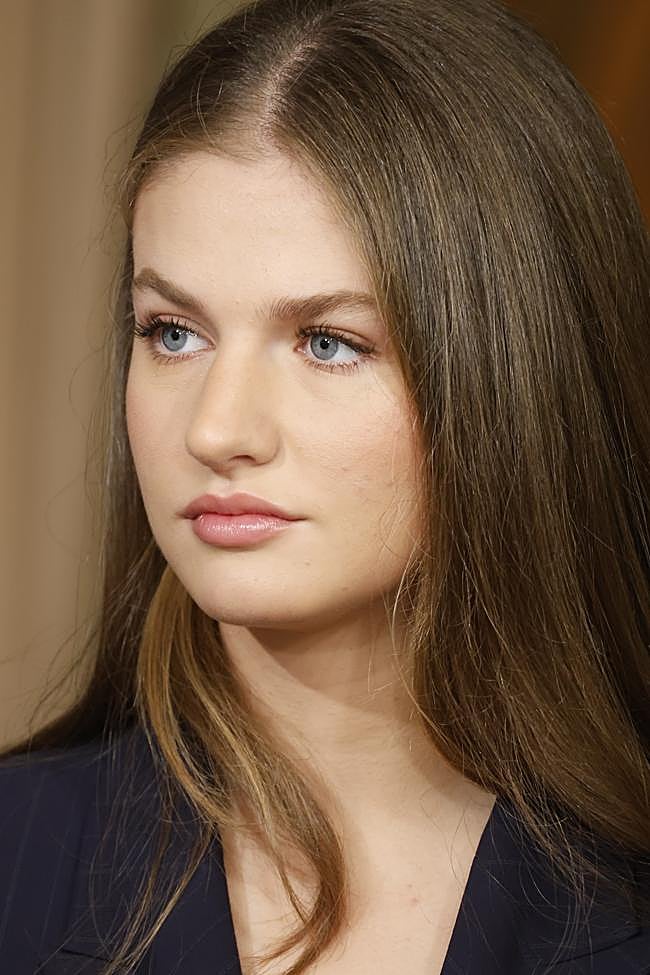 El maquillaje de Leonor.