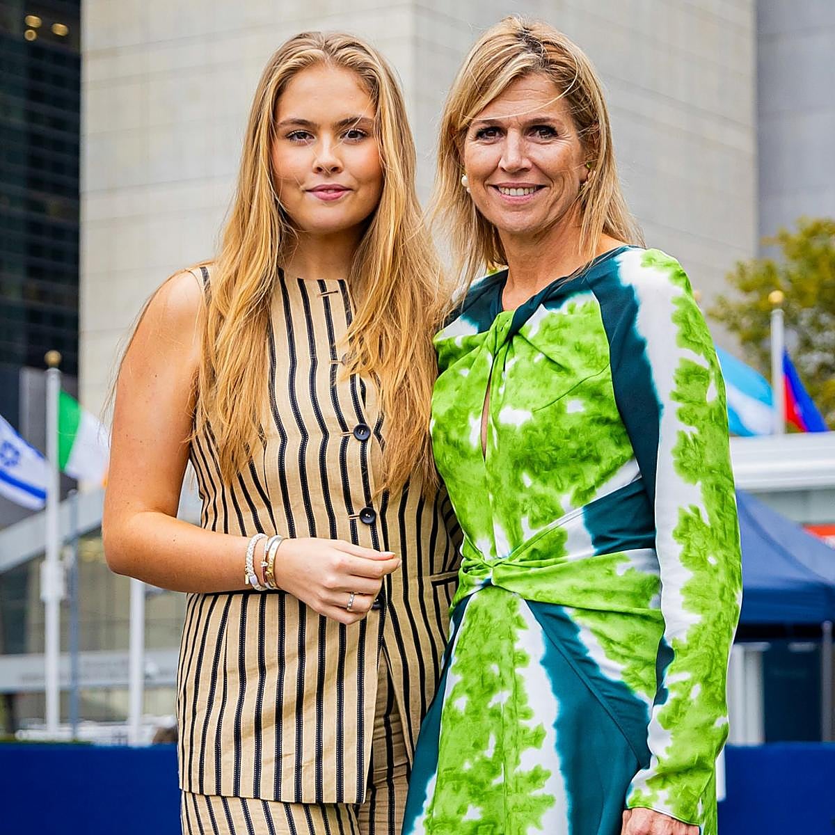 Amalia y Máxima de Holanda en Nueva York
