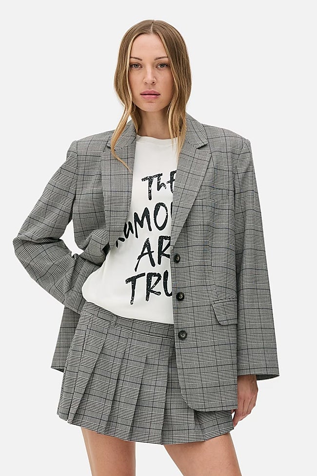 Americana con estampado de cuadros de Primark (36 euros)