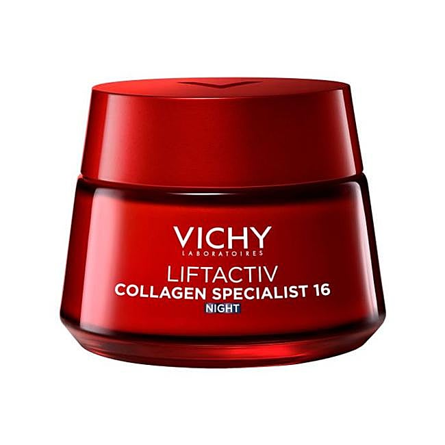 Crema LiftActiv Collagen Vitamin C Specialist Night, de Vichy. Precio: 34.74 euros.