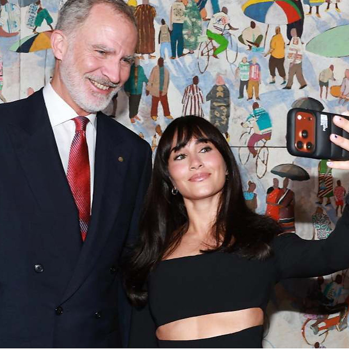 El selfie de Felipe VI y Aitana.