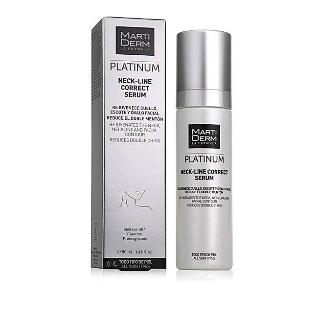 Platinum Neck Line Correct Serum de MartiDerm.