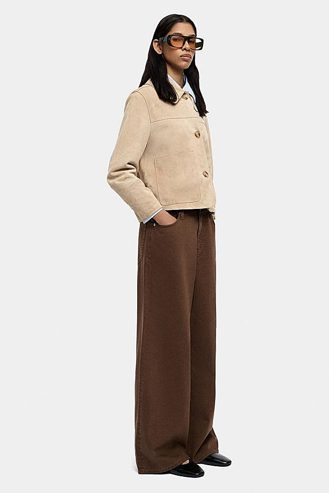 Pantalones denim marrones 100% algodón de Parfois.