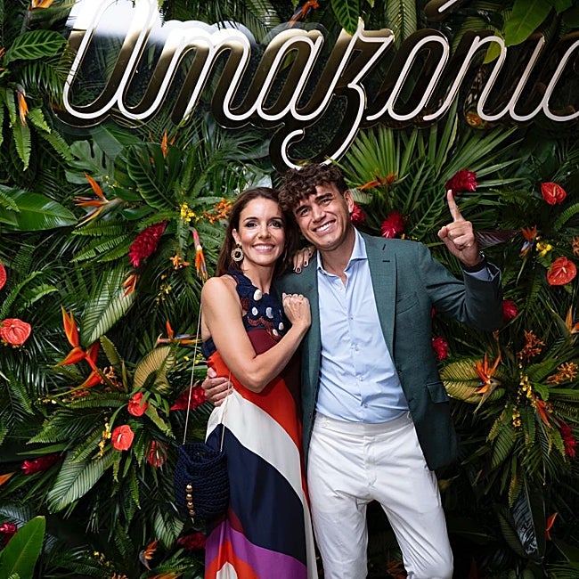 Marta Seco y Sandro Silva en la inauguración del Amazónico Miami.