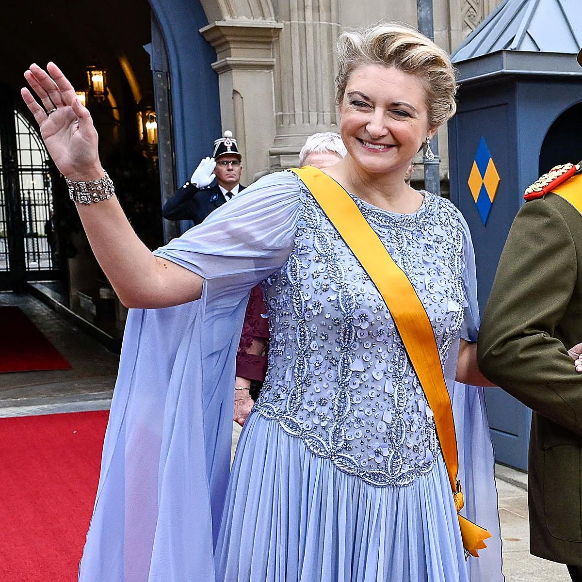 Estefanía de Lannoy, ya proclamada gran duquesa de Luxemburgo.