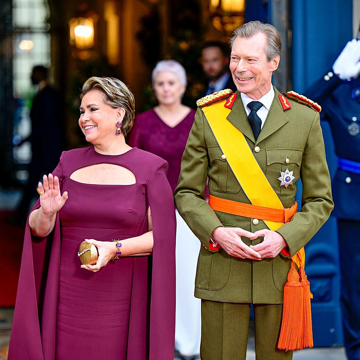 María Teresa de Luxemburgo en el acto de proclamación.