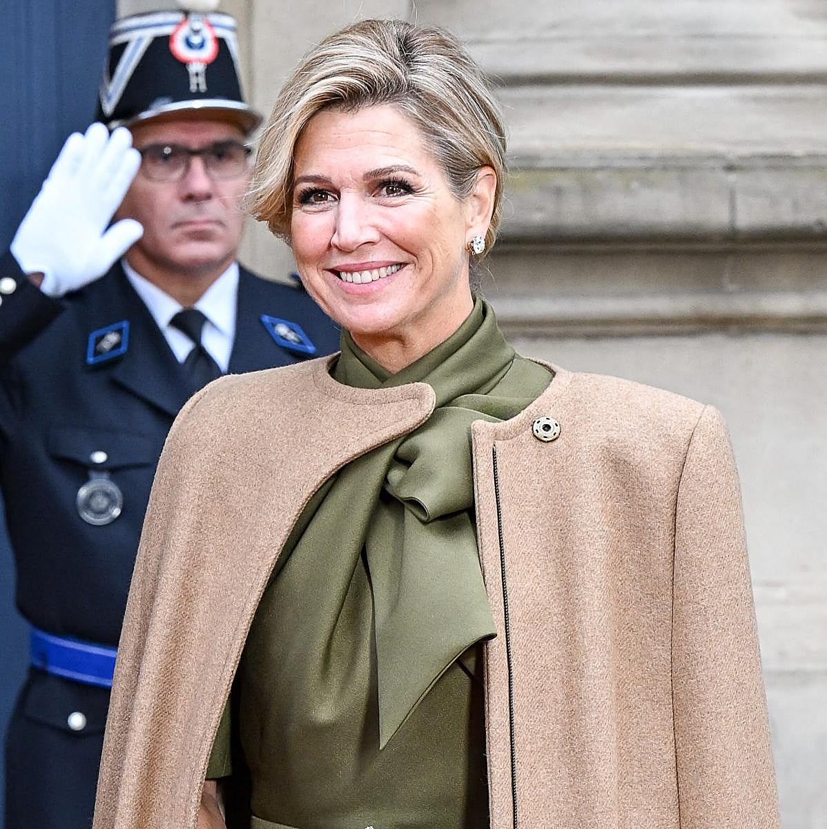 Máxima de Holanda en la proclamación de Guillermo de Luxemburgo