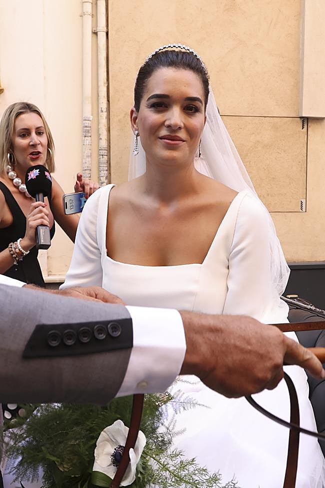 La tiara finalmente elegida por Bárbara Mirjan para el día de su boda.