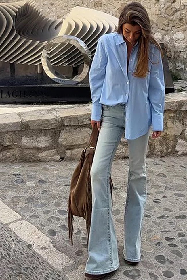 Vaqueros flare de H&M (29,99 euros)